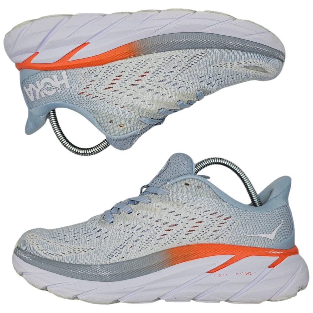 Hoka One One Clifton 8 Blue Fog Plein Air Womens 8B (UK 6.5) Running Shoes - Picture 8 of 10